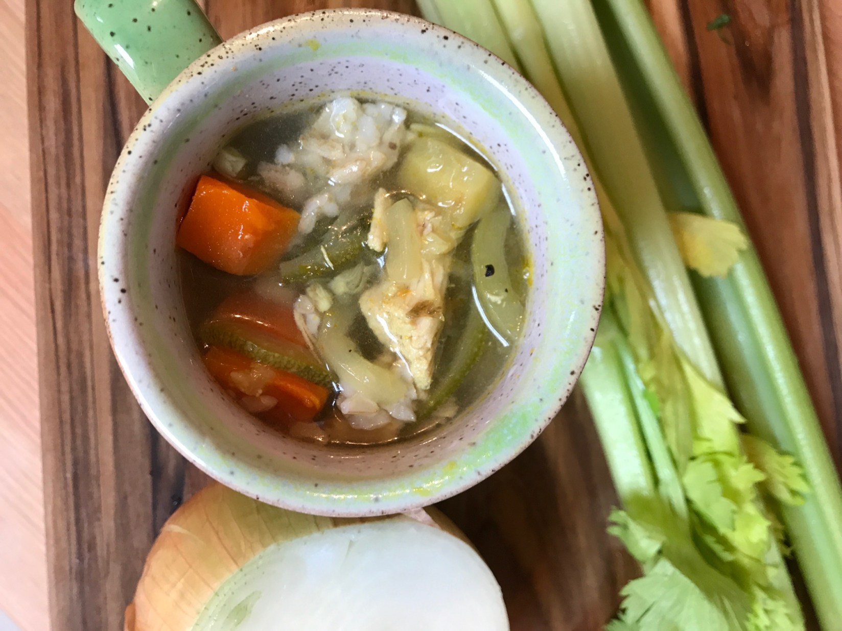 Anti-Inflammatory Chicken Zoodle Soup