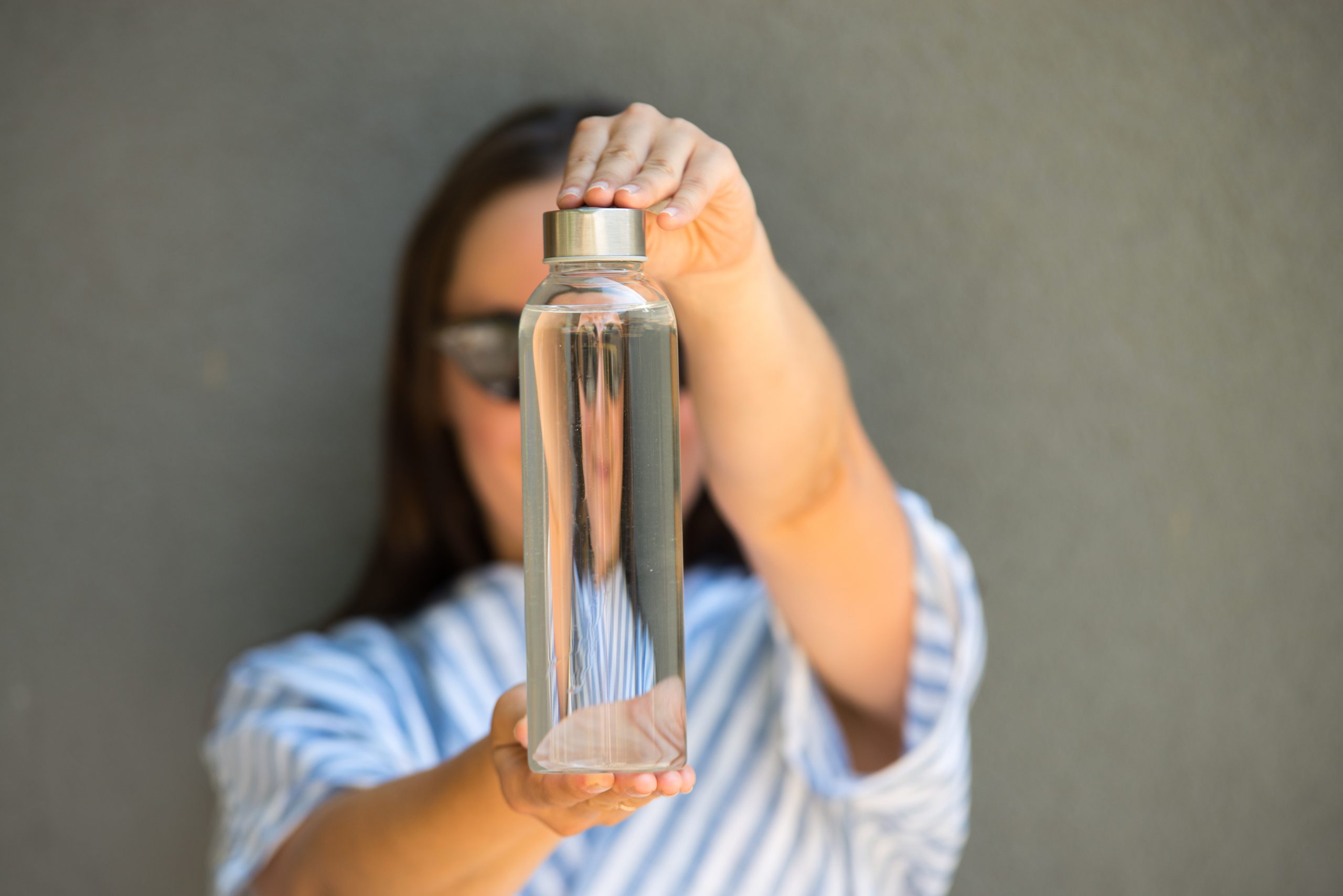 Five Journeys glass infuser water bottle
