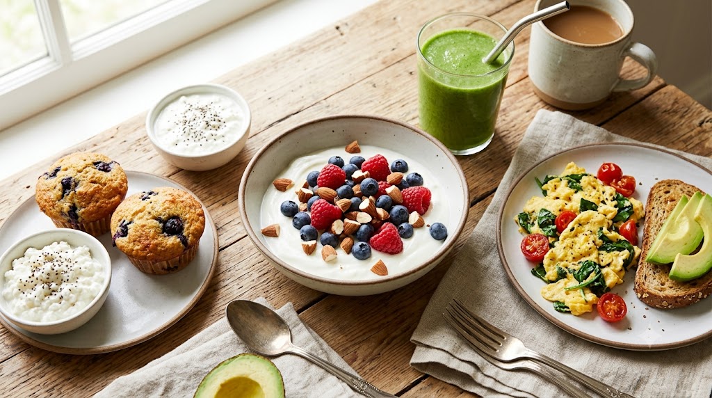 12 Delicious High-Protein Breakfast Ideas That Keep You Full Longer (Including Our Gluten-Free Protein Muffins)